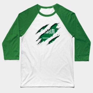 Saudi Arabia Shredding Baseball T-Shirt